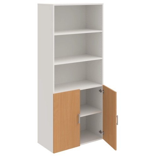 Policová skříň s nízkými dveřmi DRIVE D58003 - výška 185 cm - šířka 80 cm 